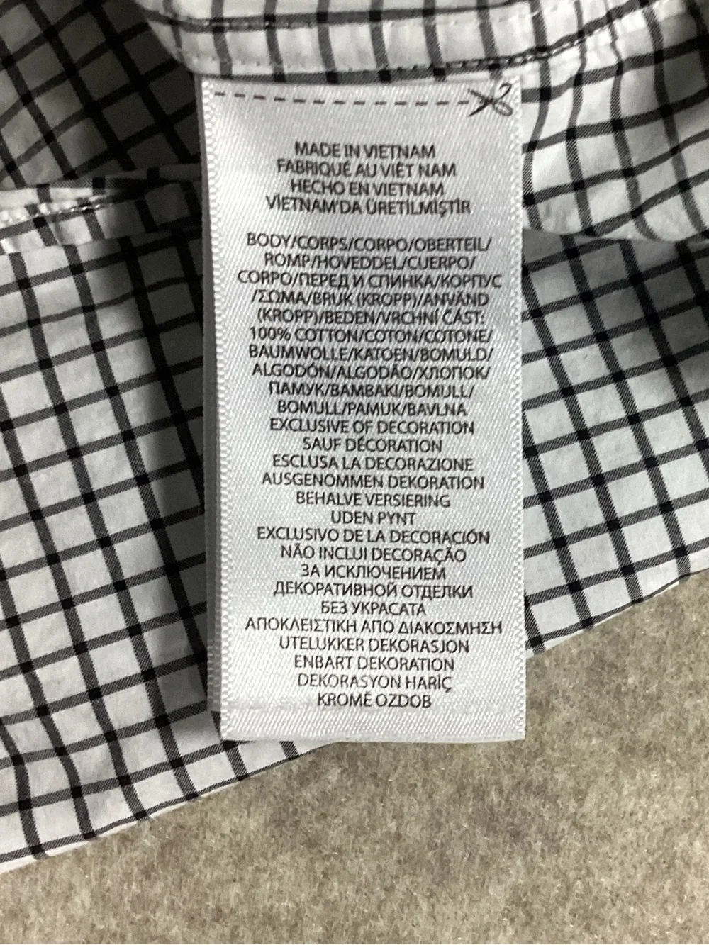 Ralph Lauren Blue & White Check Button-Down Dress Shirt